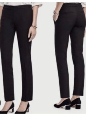 Ann Taylor Devin Fit Black Dress Pants